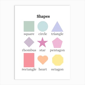 Shapes And Colors Art Print