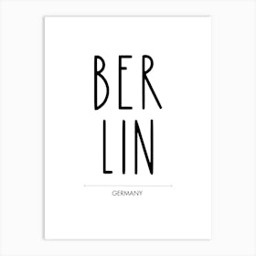 Berlin Germany Art Print