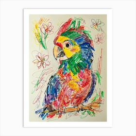 Colorful Parrot 7 Art Print