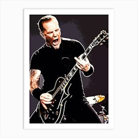 James Hetfield Metallichead band music 17 Art Print