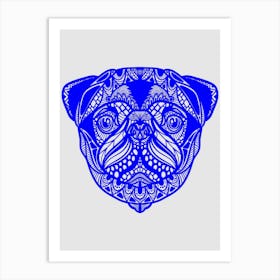 Bulldog Pattern Art Print