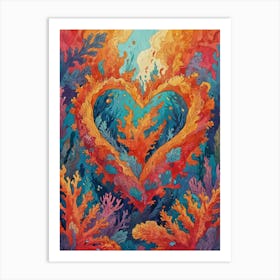 Heart Of Coral 1 Art Print