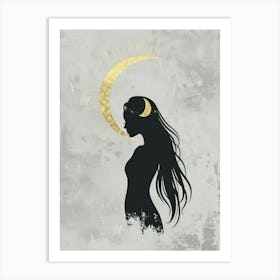 Silhouette Of A Woman 41 Art Print