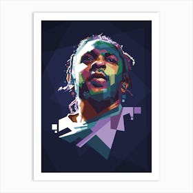 Kendrick Lamar WPAP Art Print