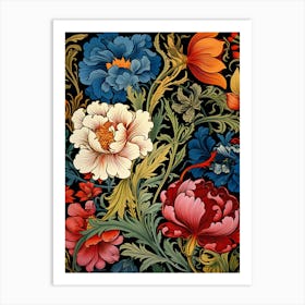 Floral Wallpaper 110 Art Print