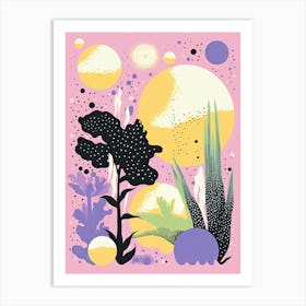 Abstract Landscape Risograph Style 47 Art Print