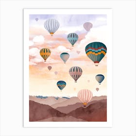 Air Balloon Sky Art Print