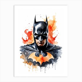 Batman Watercolor Painting (22) Art Print