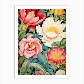 Floral Wallpaper 100 Art Print