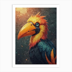 Default Draw Me A Toucan With An Oversized Beak Looking Puzzle 2 (2) Art Print