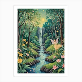 Magical Fairy in the Forest Art Print