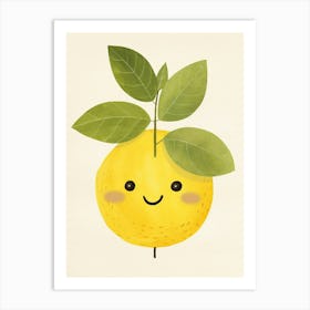 Friendly Kids Lemon 1 Art Print