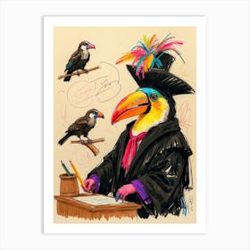 Toucans Art Print