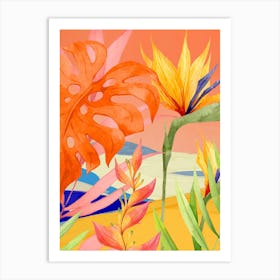 Abstract Art Tropical Garden 21 Art Print