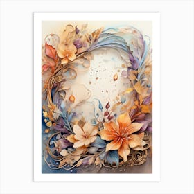 Floral Wreath Art Print