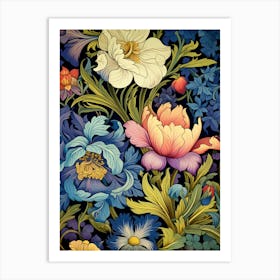 Floral Wallpaper 76 Art Print