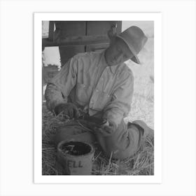 Harvest Hand On Combine, Walla Walla County, Washington By Russell Lee (2) Art Print