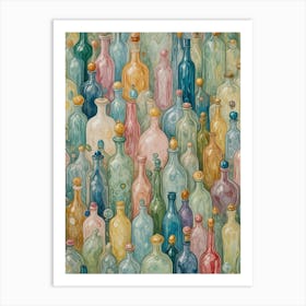 Bottles Art Print