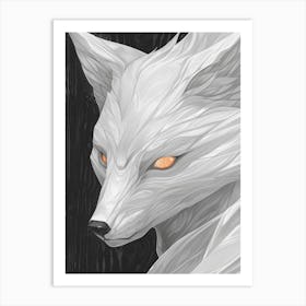 Fox Illustration 24 Art Print