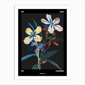 No Rain No Flowers Poster Forget Me Not 4 Art Print