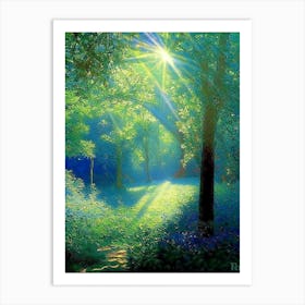 Dubrovnik Arboretum, 1, Croatia Classic Monet Style Painting Art Print