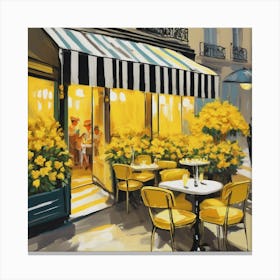 Paris Cafe Canvas Print