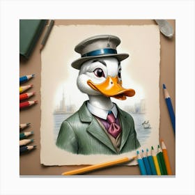 Donald Duck 42 Canvas Print