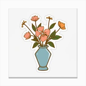 Flowers In A Vase 6 Canvas Print