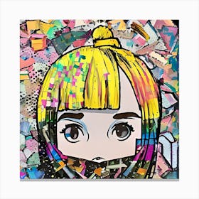 Girl In Conversation Canvas Print