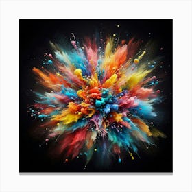 Colorful Powder Explosion 10 Canvas Print