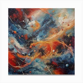 Nebula Abstract Painting Canvas Print