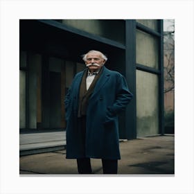 Man In A Coat Canvas Print