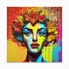 Colorful Woman 3 Canvas Print