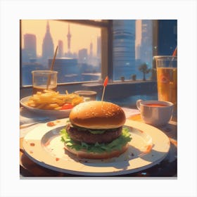 Burger 26 Canvas Print