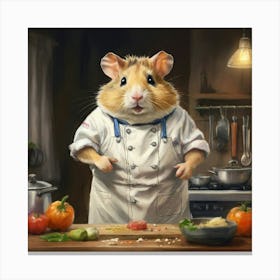 Chef Hamster 10 Canvas Print