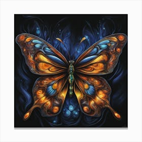 Butterfly Of Fire Canvas Print