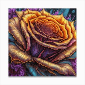 Orange Rose Canvas Print