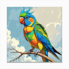 Colorful Parrot Stampe su tela