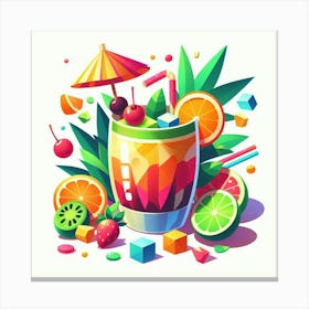 Tropical cocktail 25 Canvas Print