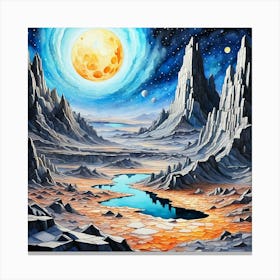 Moonscape1 Canvas Print