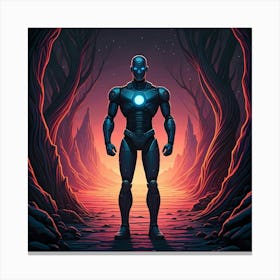 Robot Space Traveller Canvas Print