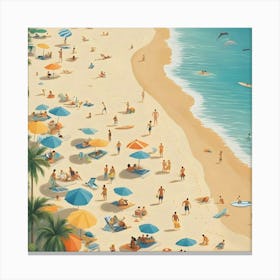 Day At The Beach 17 Canvas Print