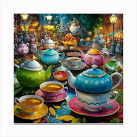 Tea Art 93 Canvas Print