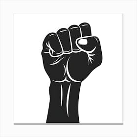 Black Fist Canvas Print