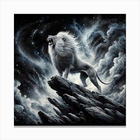 Lion Of The Night 1 Canvas Print