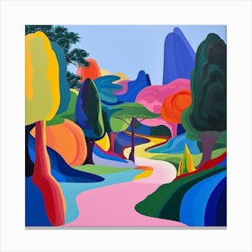 Abstract Park Collection Ditan Park Beijing 1 Canvas Print