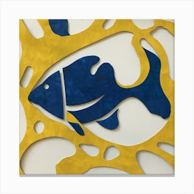 Blue Fish Canvas Print