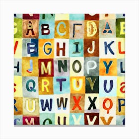 Alphabets 1 Canvas Print