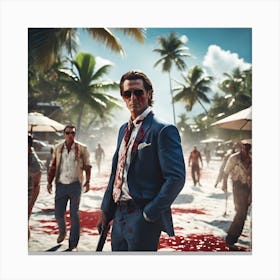 Patrick bateman ~ dead island Canvas Print