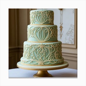 Deco Wedding Cake 1 Canvas Print